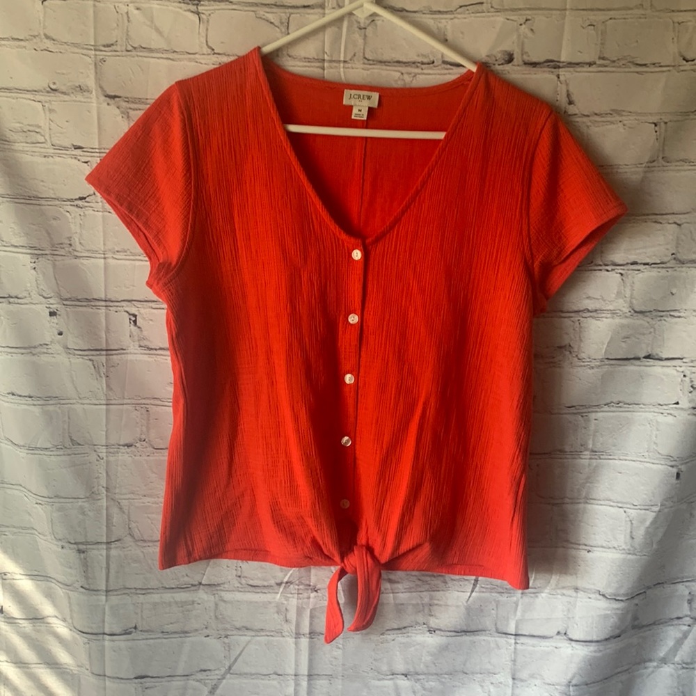 J Crew size Medium Red top.